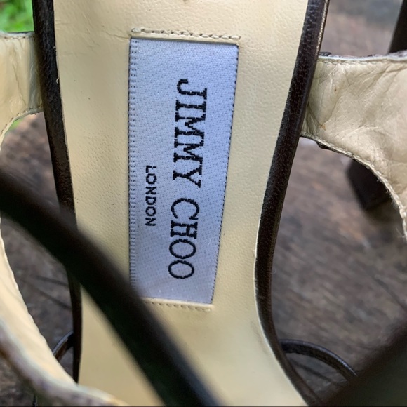 NWOB Jimmy Choo 081 Evita Exotic Gallus sandals - Picture 12 of 16